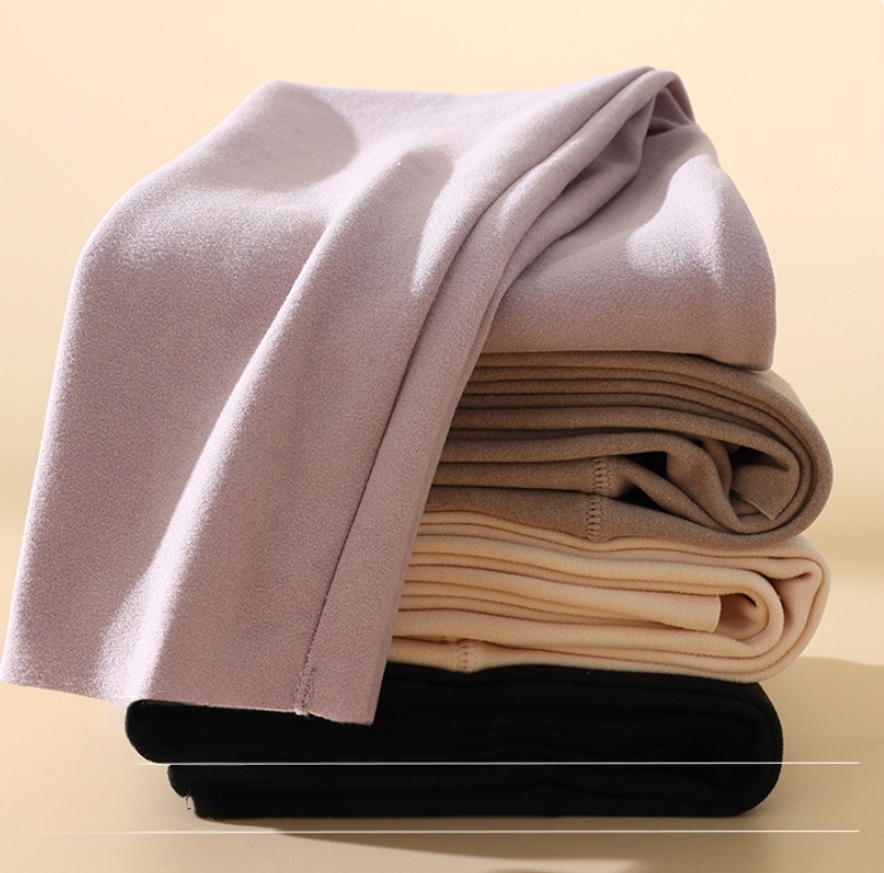 Plus Size Thermal Underwears Fleece  Crew Neck Slim Thermal Underwears